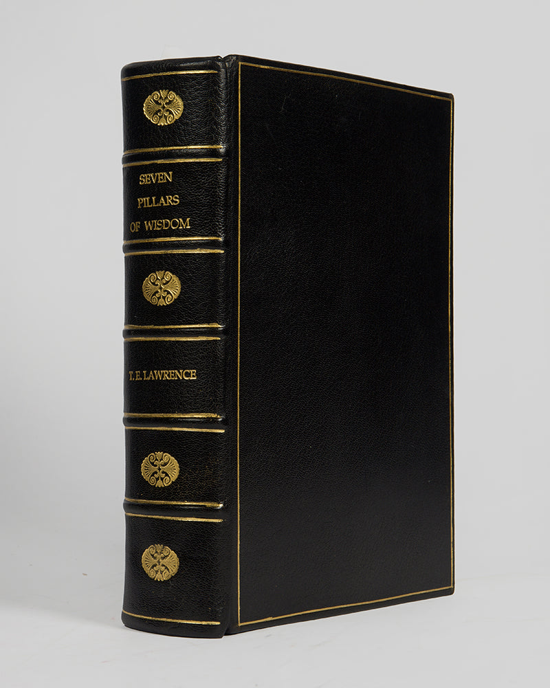 The limited edition of the trade issue of T. E. Lawrence's Seven Pillars of Wisdom, smartly bound.