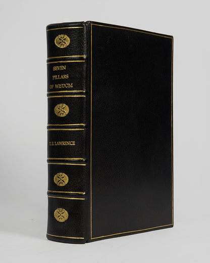 The limited edition of the trade issue of T. E. Lawrence's Seven Pillars of Wisdom, smartly bound.