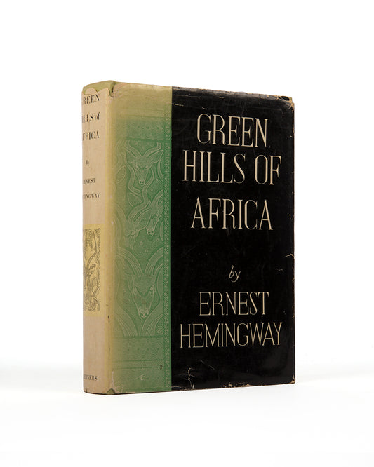 First edition of Green Hills of Africa by Ernest Hemingway.
