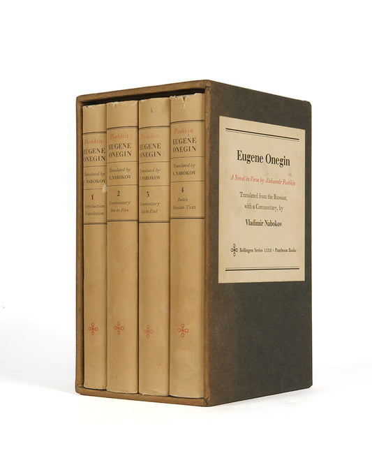 First edition of Nabokov's translation and commentary of Pushkin's Eugene Onegin.