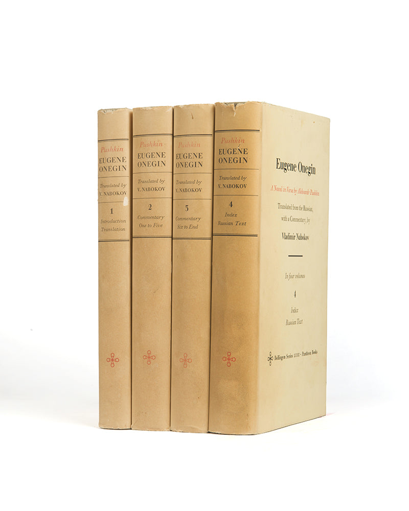 First edition of Nabokov's translation and commentary of Pushkin's Eugene Onegin.