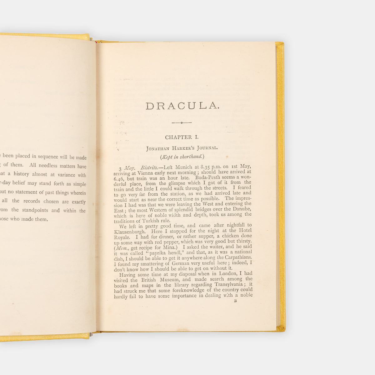 First edition of Bram Stoker's vampire classic, a genre-defining masterpiece inspiring numerous reprints, variations, pastiches, stage & screen versions