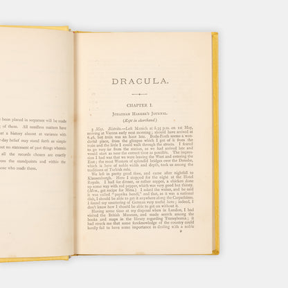 First edition of Bram Stoker's vampire classic, a genre-defining masterpiece inspiring numerous reprints, variations, pastiches, stage & screen versions