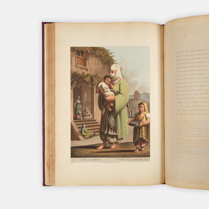First editionso of Views in Palestine and Views in the Ottoman Empire by Luigi Mayer, often found together, with 48 impressive coloured plates showing the Holy Land and the Ottoman Empire.