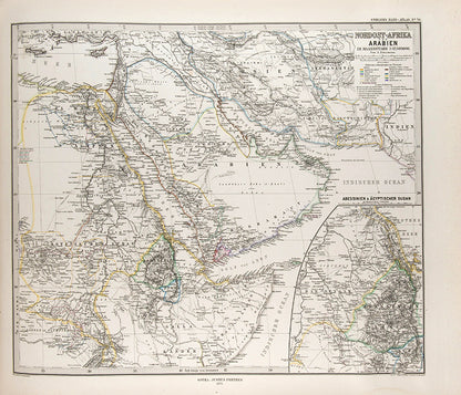Smart copy of this important Handatlas by Adolf Stieler, the leading German atlas of its day.