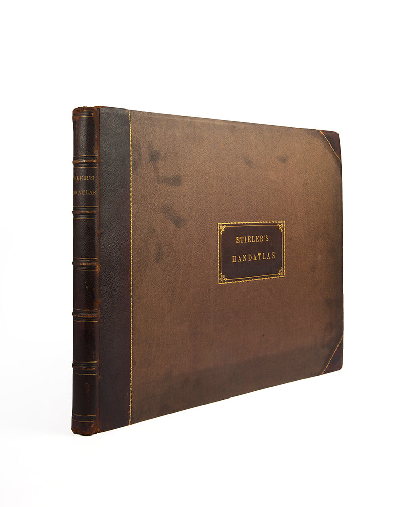 Smart copy of this important Handatlas by Adolf Stieler, the leading German atlas of its day.