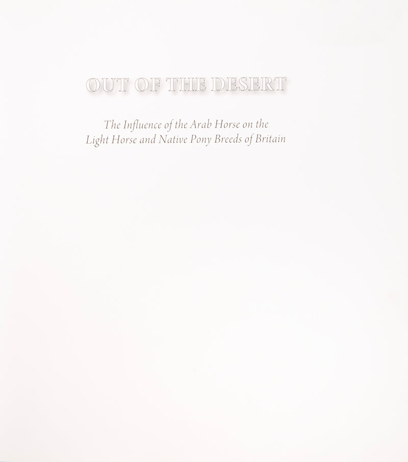 First edition of Out of the Desert by Peter Upton, with seven signed letters from the author and related ephemera to do with both the book and the associated exhibition of the author's art.