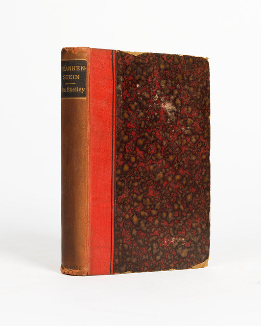 A scarce late 19th century Routledge pocket edition of Mary Shelley's seminal Gothic masterpiece, first published in this format and binding in 1883.