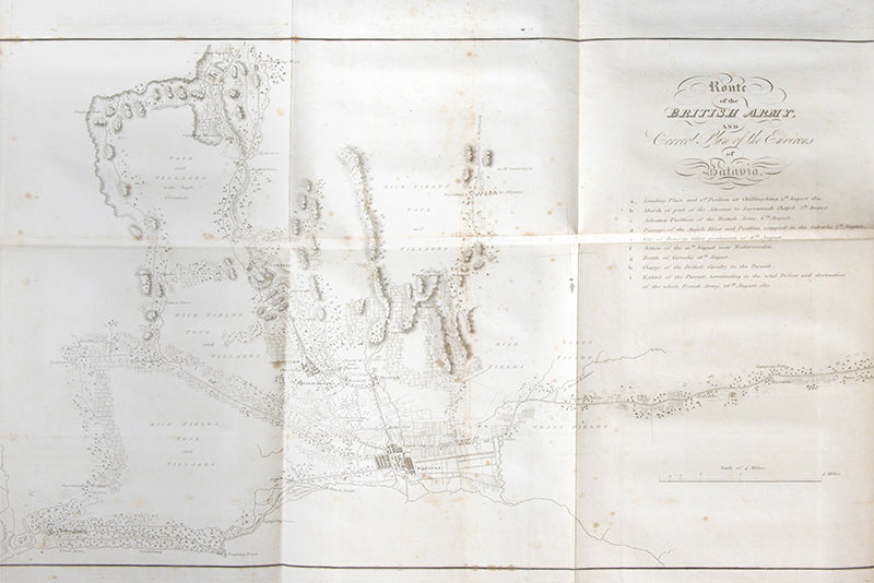 First edition of Memoir of the Conquest of Java by William Thorn, one of the important early works on Java, with marvelous aquatints of Batavia including the Taman Sari.