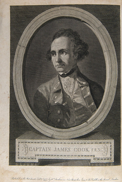 First edition of Cook's A Voyage towards the South Pole, the first to cross the Antarctic Circle, in the rare original boards and the maps and plates uncut.