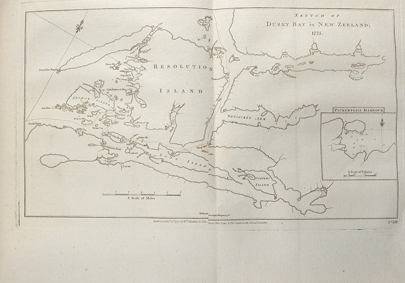 First edition of Cook's A Voyage towards the South Pole, the first to cross the Antarctic Circle, in the rare original boards and the maps and plates uncut.