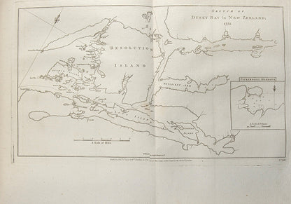 First edition of Cook's A Voyage towards the South Pole, the first to cross the Antarctic Circle, in the rare original boards and the maps and plates uncut.
