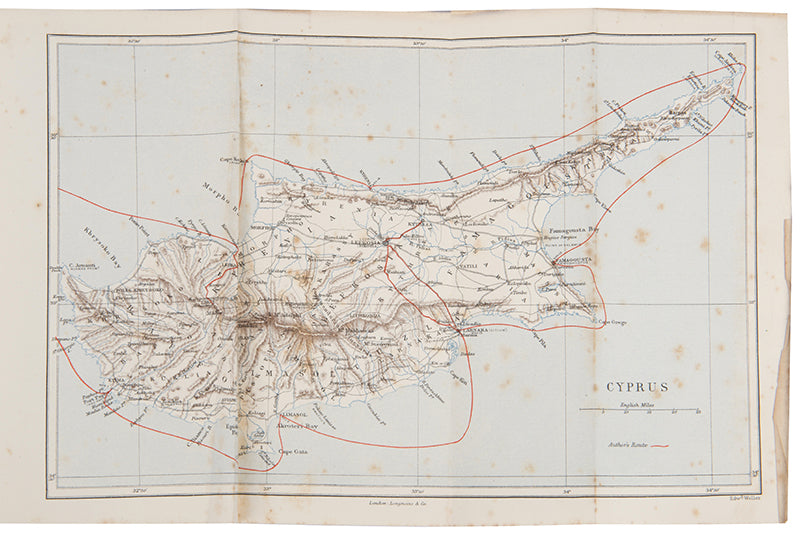 First edition of Lady Brassey's Sunshine and Storm in the East, an account of her journeys to Cuprus and Constantinople with maps and plates.
