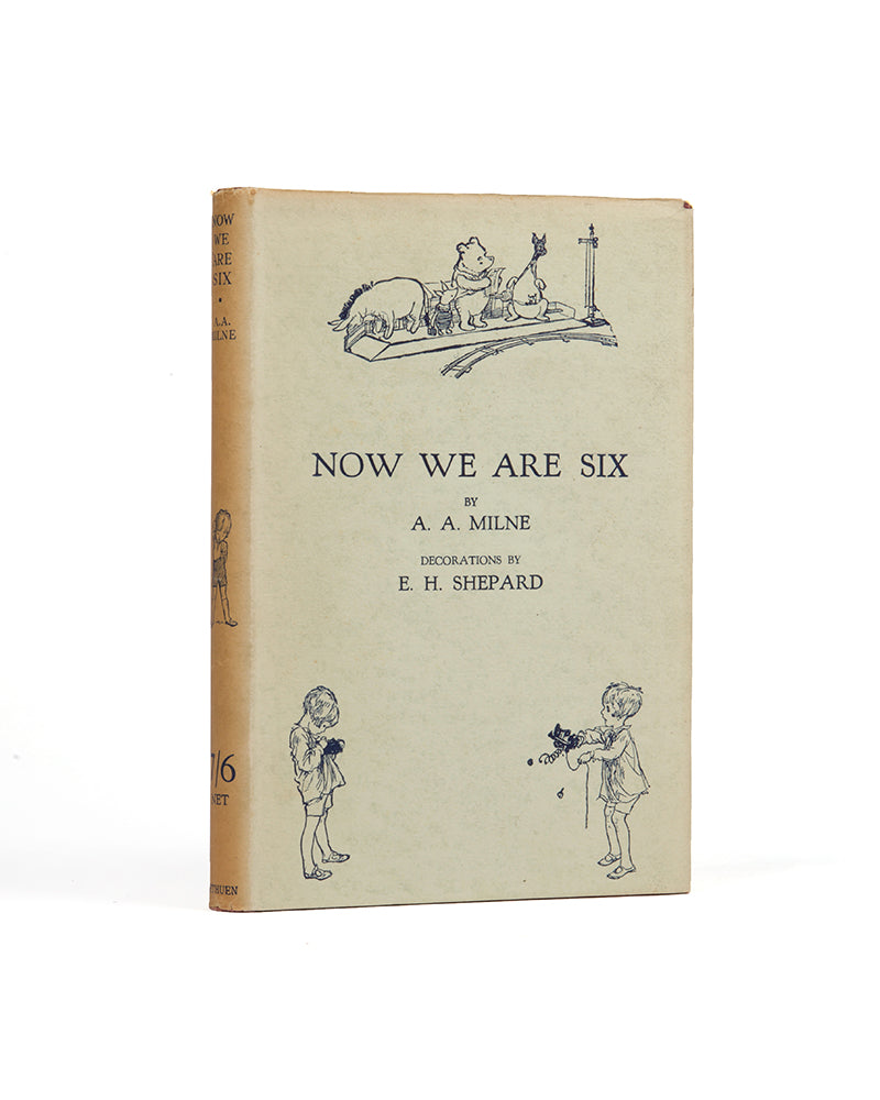 Milne and Shepard's Now We Are Six comprises a delighful collection of rhymes and verses, some, such as 'Us Two'  and 'The Friend' feature Winnie-The-Pooh 