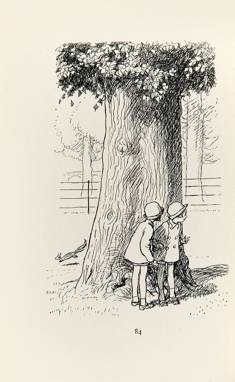 Milne and Shepard's Now We Are Six comprises a delighful collection of rhymes and verses, some, such as 'Us Two'  and 'The Friend' feature Winnie-The-Pooh 