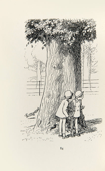 Milne and Shepard's Now We Are Six comprises a delighful collection of rhymes and verses, some, such as 'Us Two'  and 'The Friend' feature Winnie-The-Pooh 