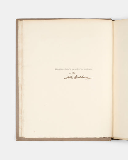 A limited edition of Little Brother & Little Sister and other Tales by The Brothers Grimm, signed by artist Arthur Rackham, with the loose  plate not in trade edition