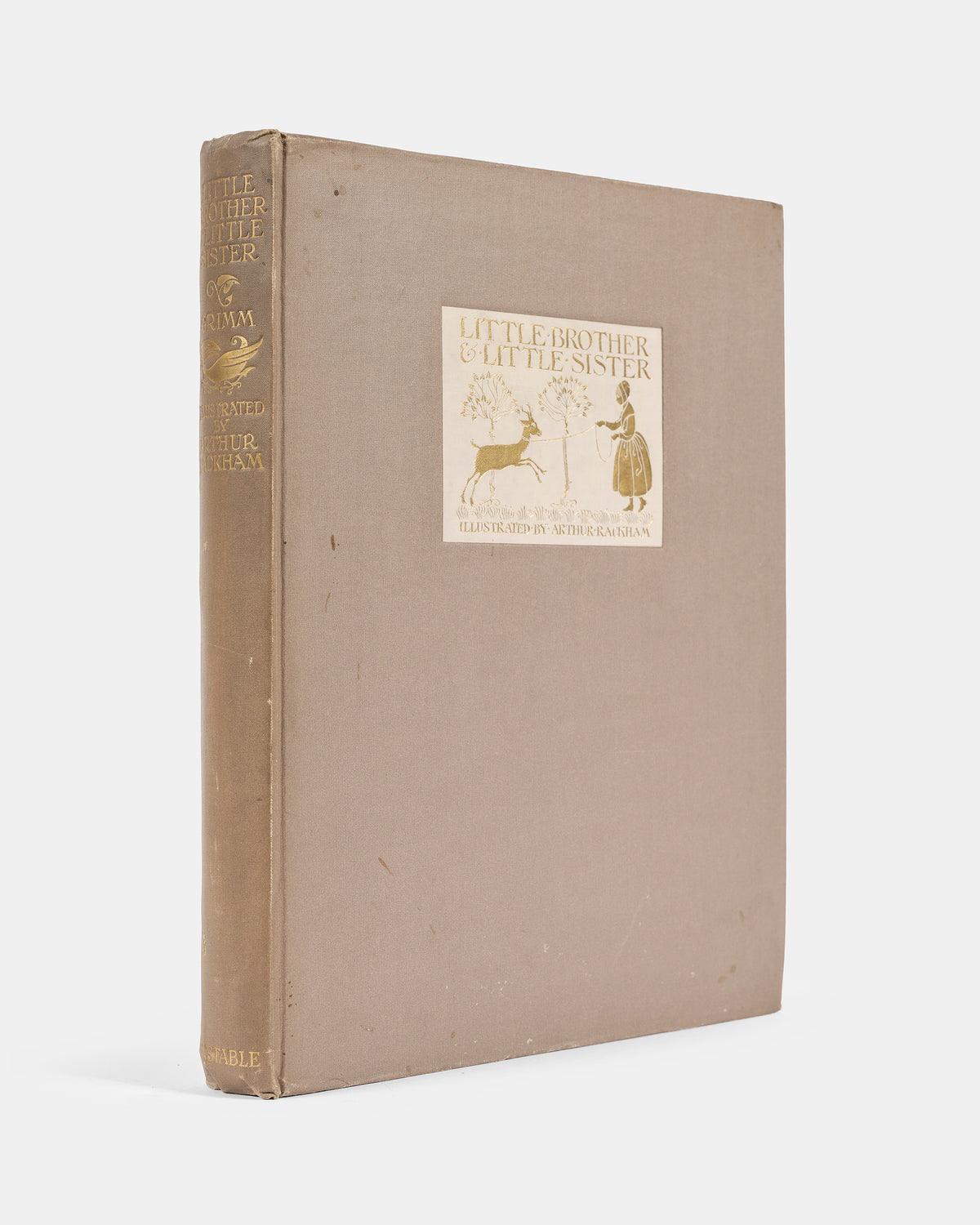 A limited edition of Little Brother & Little Sister and other Tales by The Brothers Grimm, signed by artist Arthur Rackham, with the loose  plate not in trade edition
