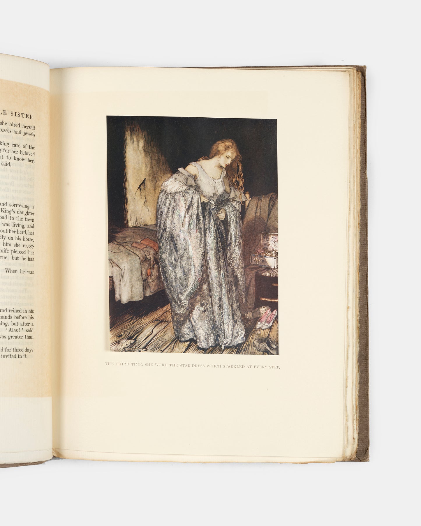 A limited edition of Little Brother & Little Sister and other Tales by The Brothers Grimm, signed by artist Arthur Rackham, with the loose  plate not in trade edition
