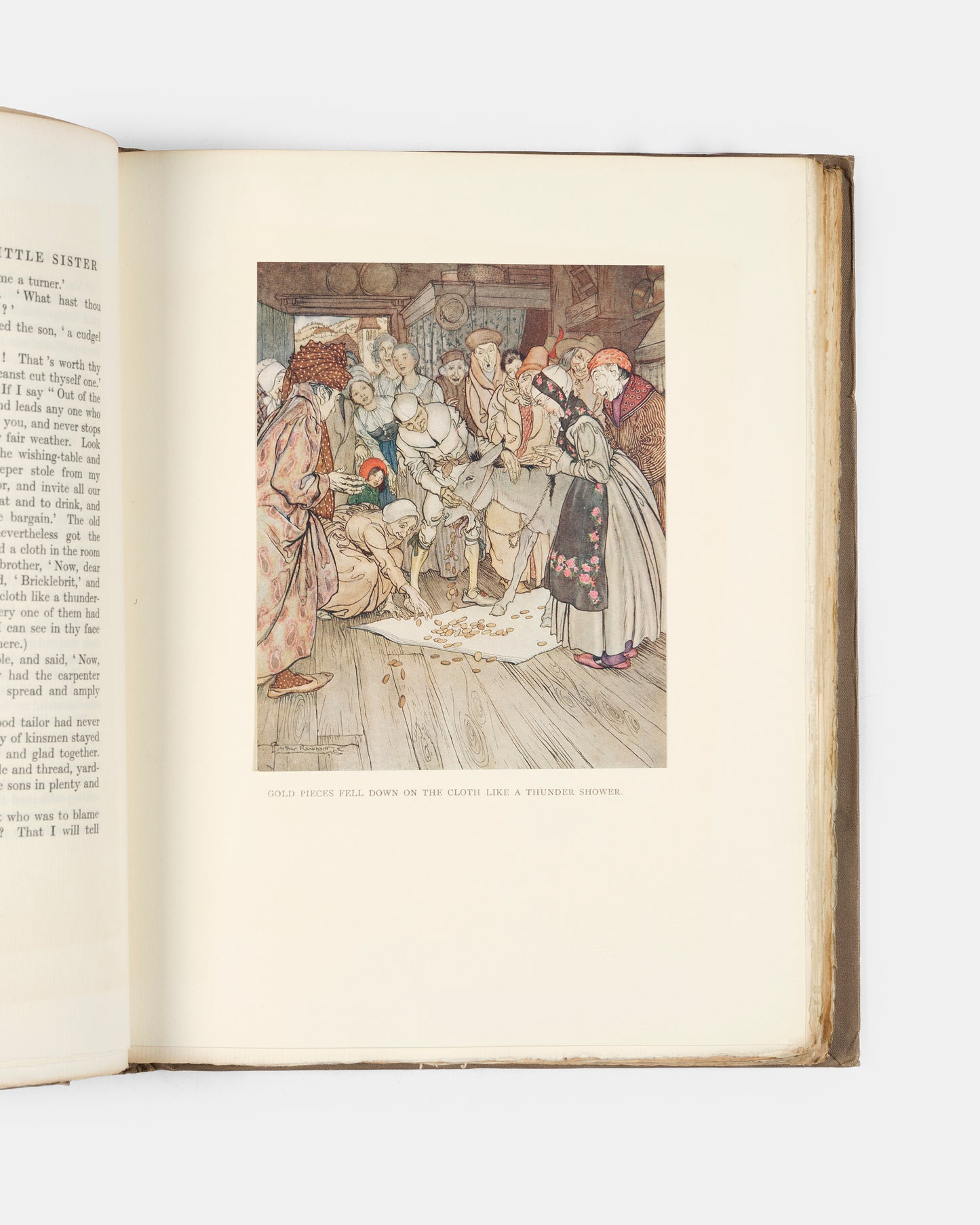 A limited edition of Little Brother & Little Sister and other Tales by The Brothers Grimm, signed by artist Arthur Rackham, with the loose  plate not in trade edition