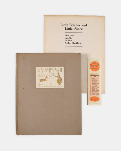A limited edition of Little Brother & Little Sister and other Tales by The Brothers Grimm, signed by artist Arthur Rackham, with the loose  plate not in trade edition