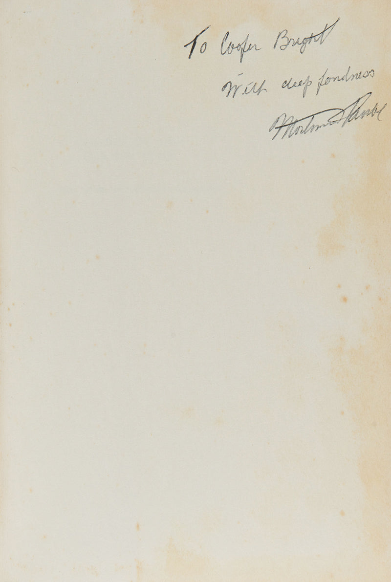 Inscribed presentation copy of Mortimer Taube's classic critique of artificial intelligence, Computers and Common Sense, published in 1961.