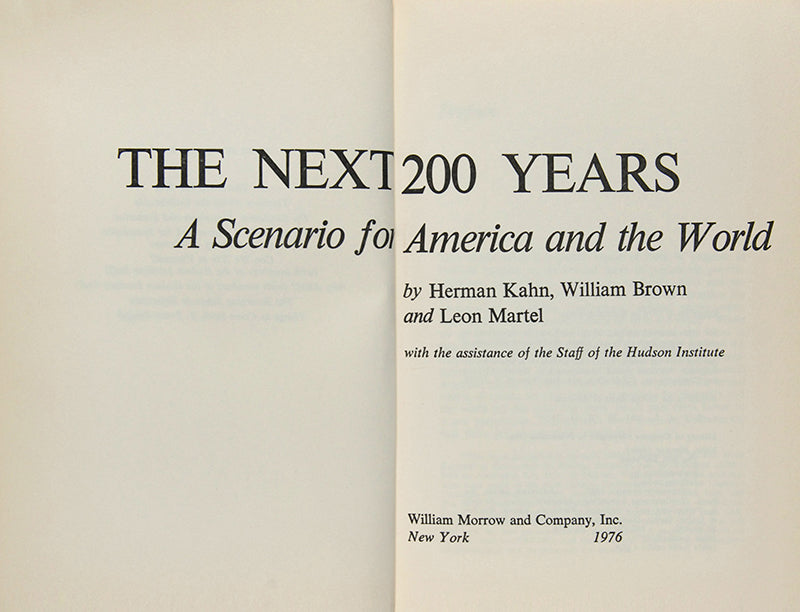 The Next 200 Years.