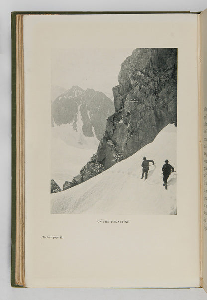 First edition of Mountaineering in the Land of the Midnight Sun by Elizabeth Anne Frances, covering nineteen new ascents of the Norwegian Arctic Circle.