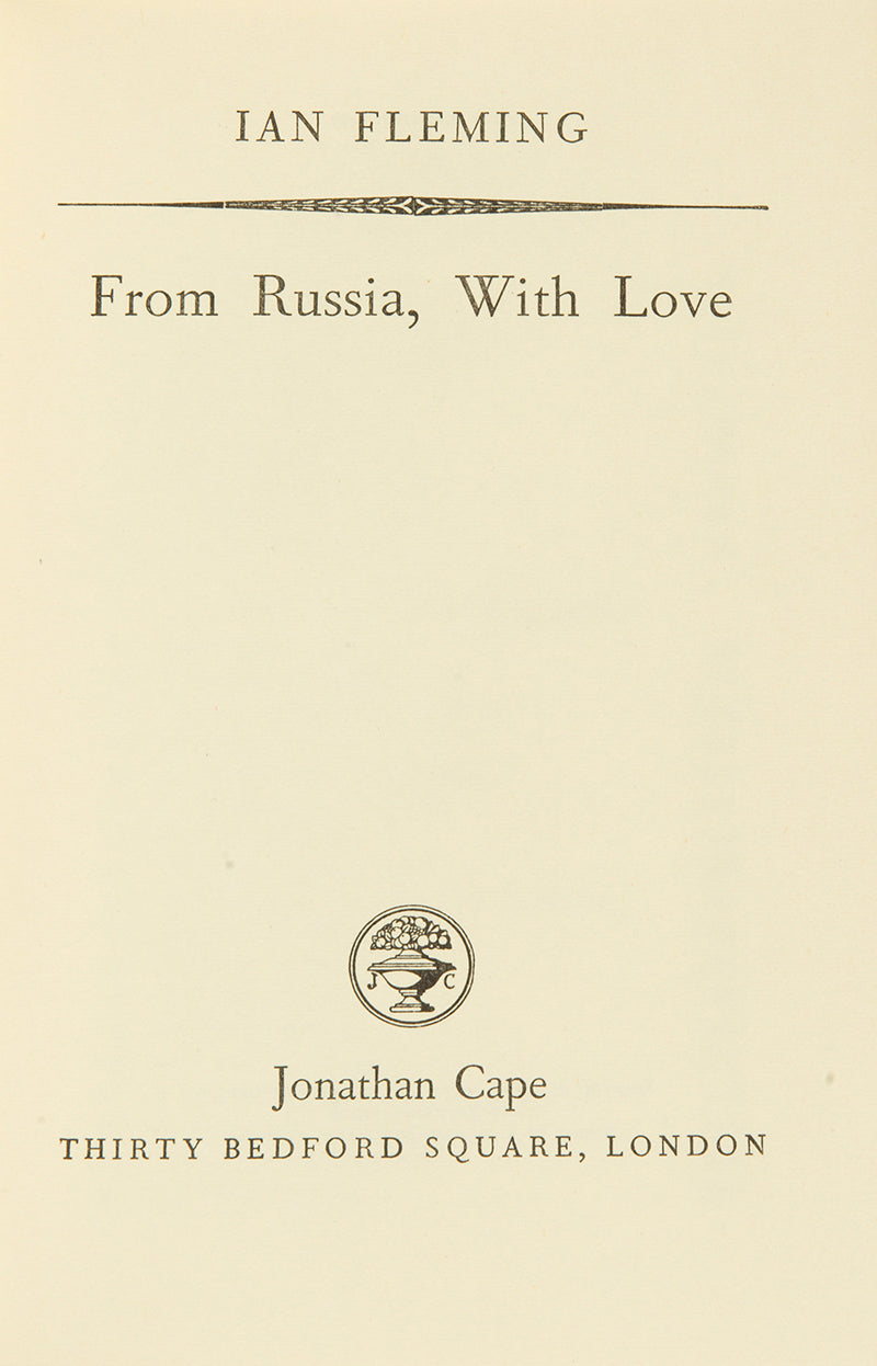 First edition of From Russia, With Love by Ian Fleming.