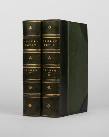 First edition of Earl of Cromer's Modern Egypt, this sweeping work og British and Egypt relations from 1876 to 1907.