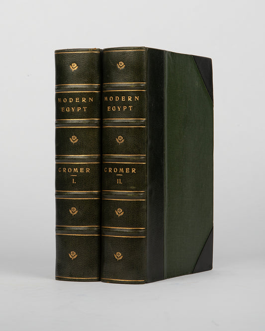 First edition of Earl of Cromer's Modern Egypt, this sweeping work og British and Egypt relations from 1876 to 1907.