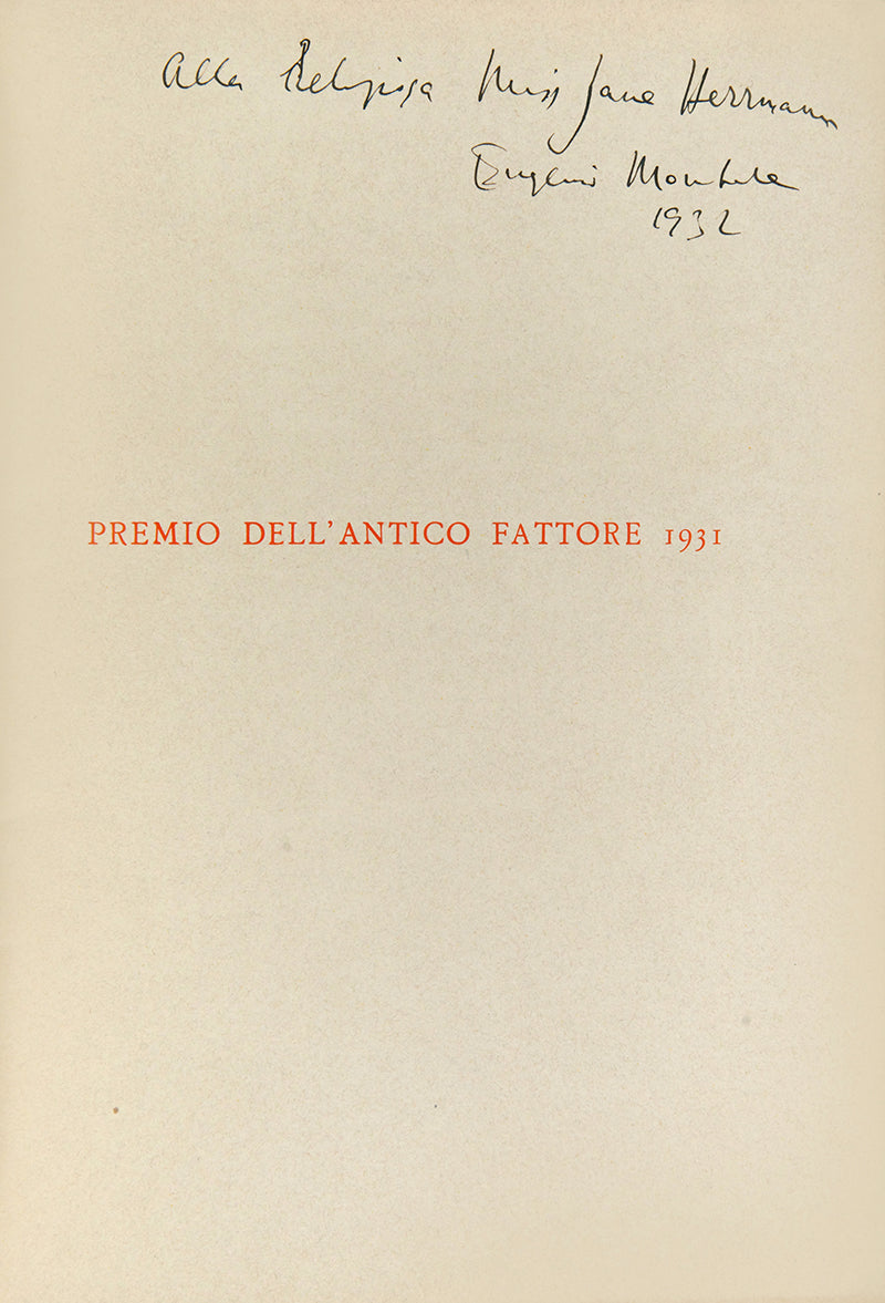 First edition of La Casa dei Doganieri by Eugenio Montale, inscribed by the author and signed by the contributing artists.
