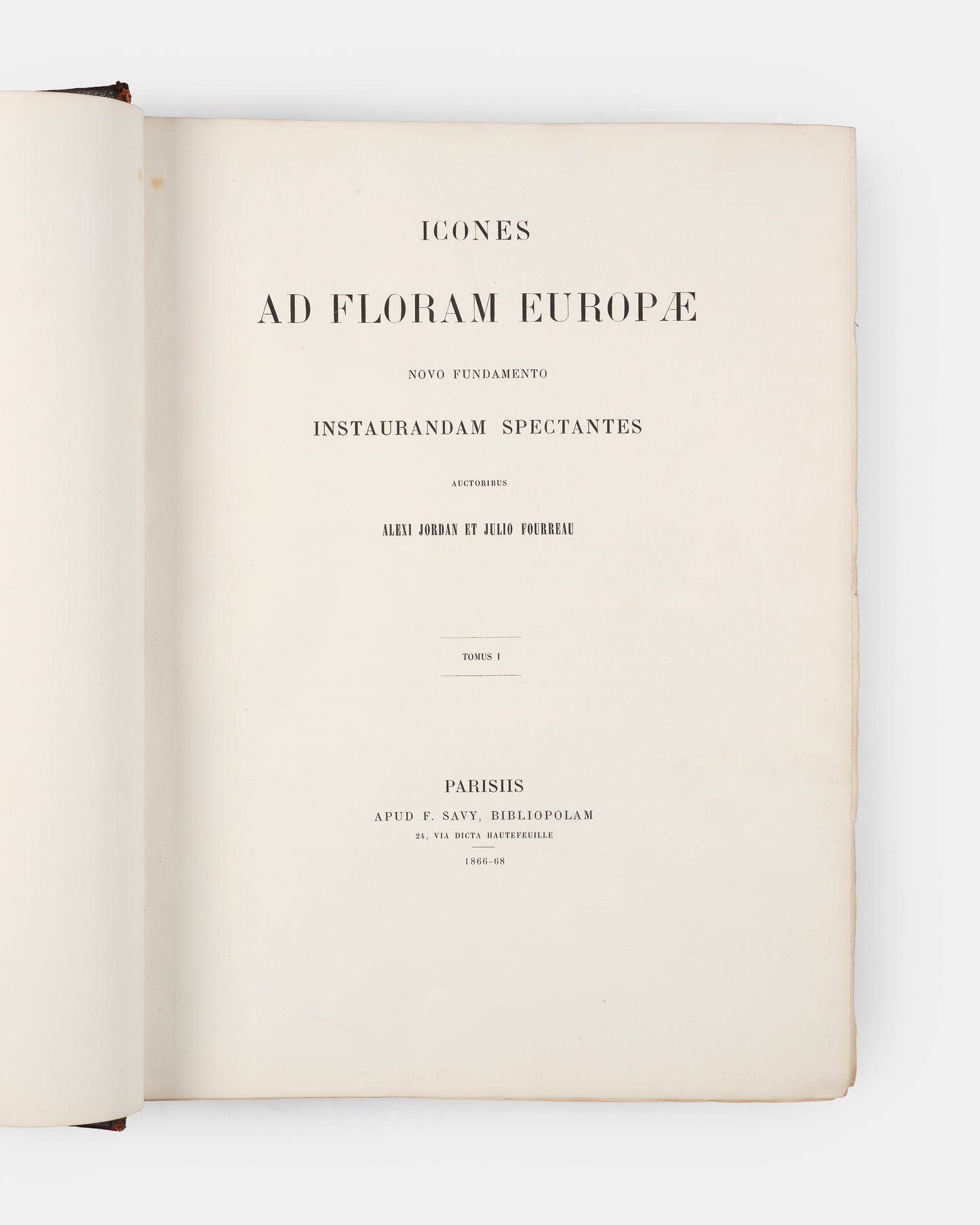 First edition of one of the rarest and most beautifully illustrated botanical works, Alexis Jordan's Icones ad Floram Europae, published between 1866 and 1903.