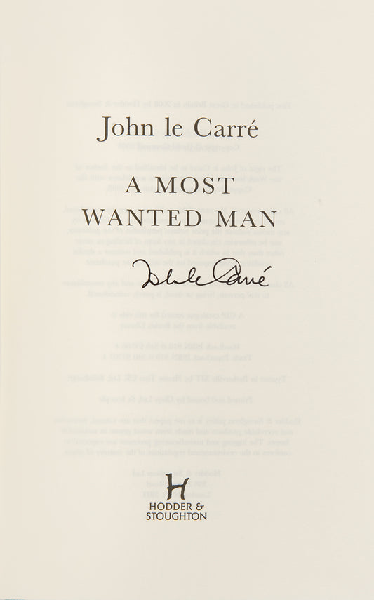 In, A Most Wanted Man by John Le Carre, a half-starved young Russian man in a long black overcoat is smuggled into Hamburg at dead of night, he has an improbable amount of cash secreted in a purse