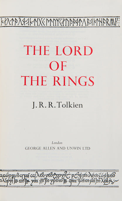 The first edition of Tolkien's masterpiece to be printed on India paper. 