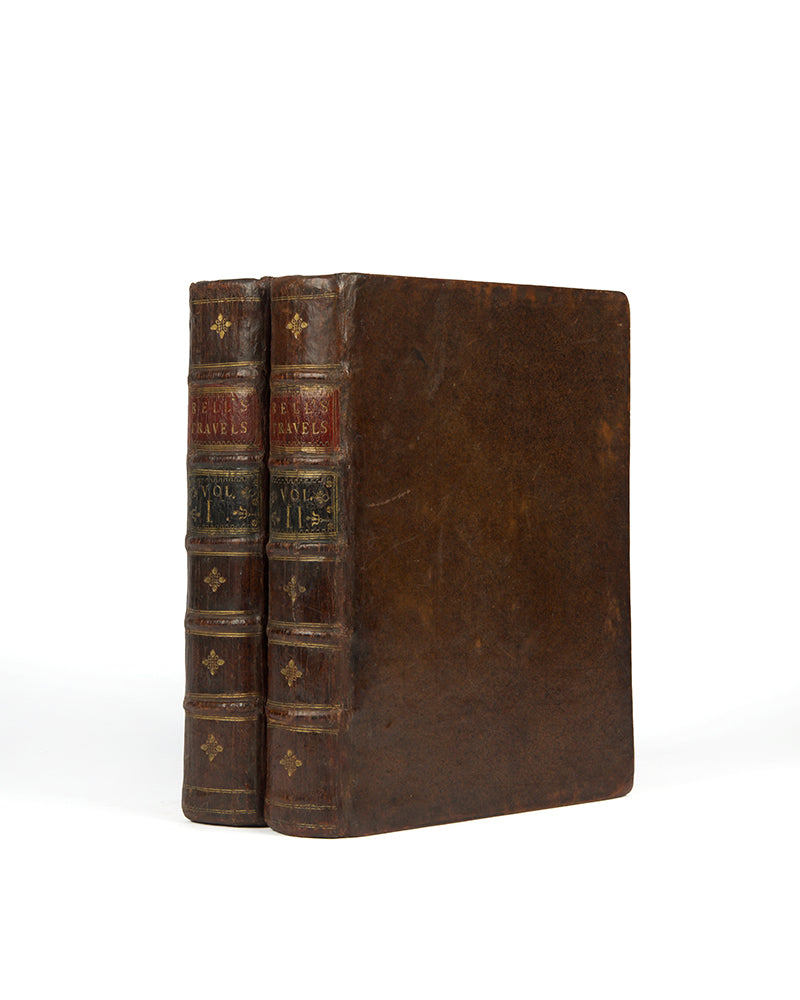 First edition of Travels from St. Petersburg in Russia by John Bell, with the engraved map showing Peking, handsome contemporary speckled calf.