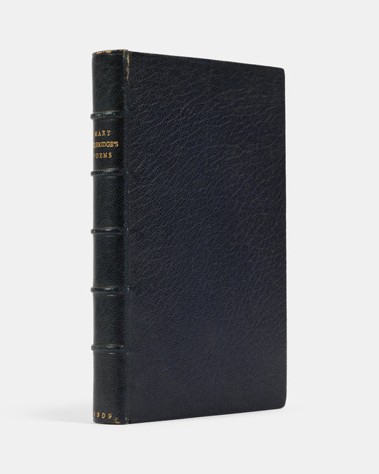 A lovely edition of the poems of Mary E. Coleridge bound in navy morocco with few signs of wear in 1909.