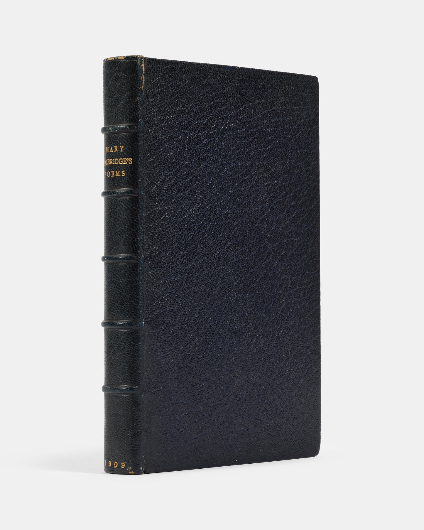 A lovely edition of the poems of Mary E. Coleridge bound in navy morocco with few signs of wear in 1909.