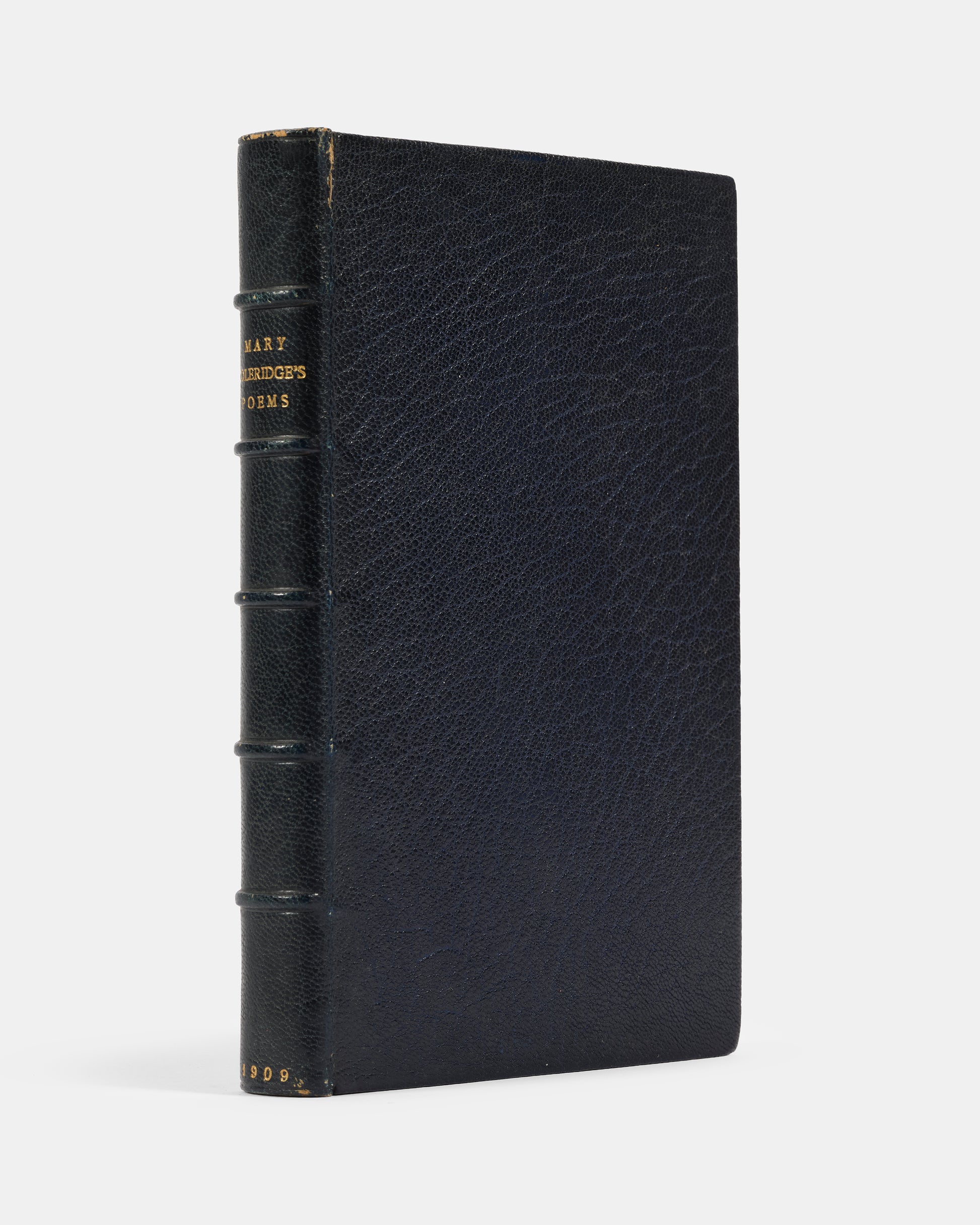 A lovely edition of the poems of Mary E. Coleridge bound in navy morocco with few signs of wear in 1909.