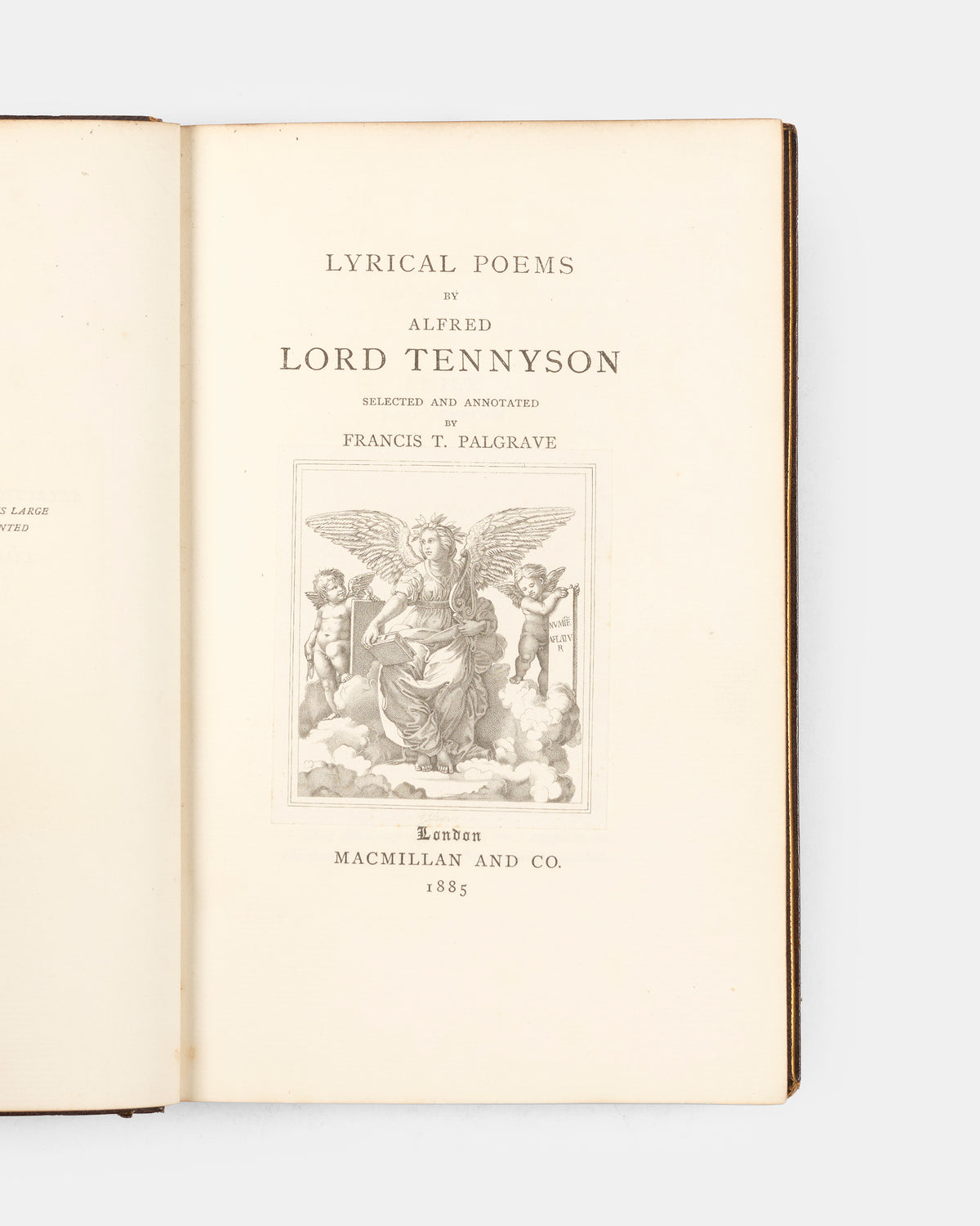 A fine edition of Lyrical Poems by Lord Tennyson bound in brown morocco in 1885.