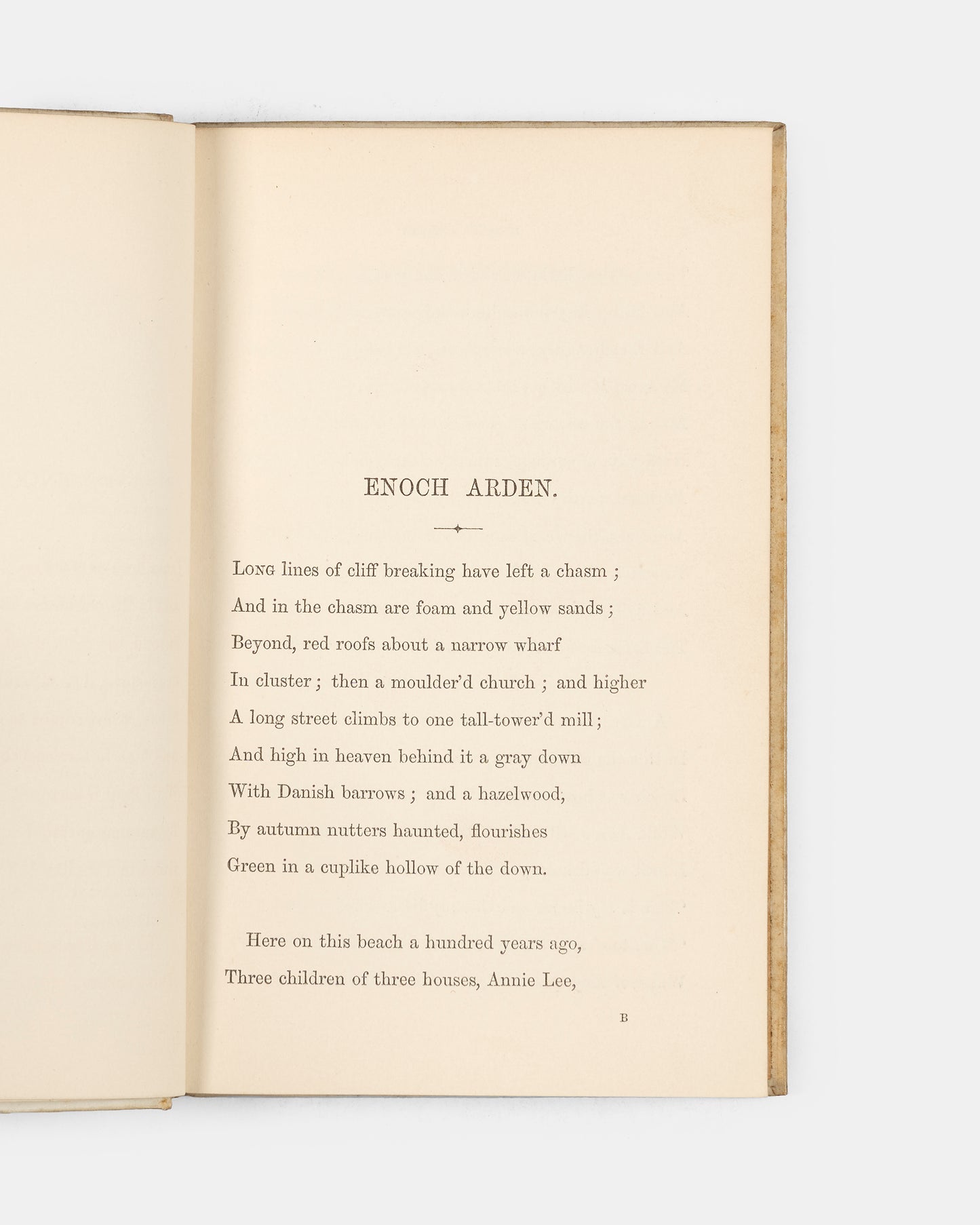A lovely copy of the first edition of Alfred Tennyson's Enoch Arden beautifully bound in gilt-panelled vellum.