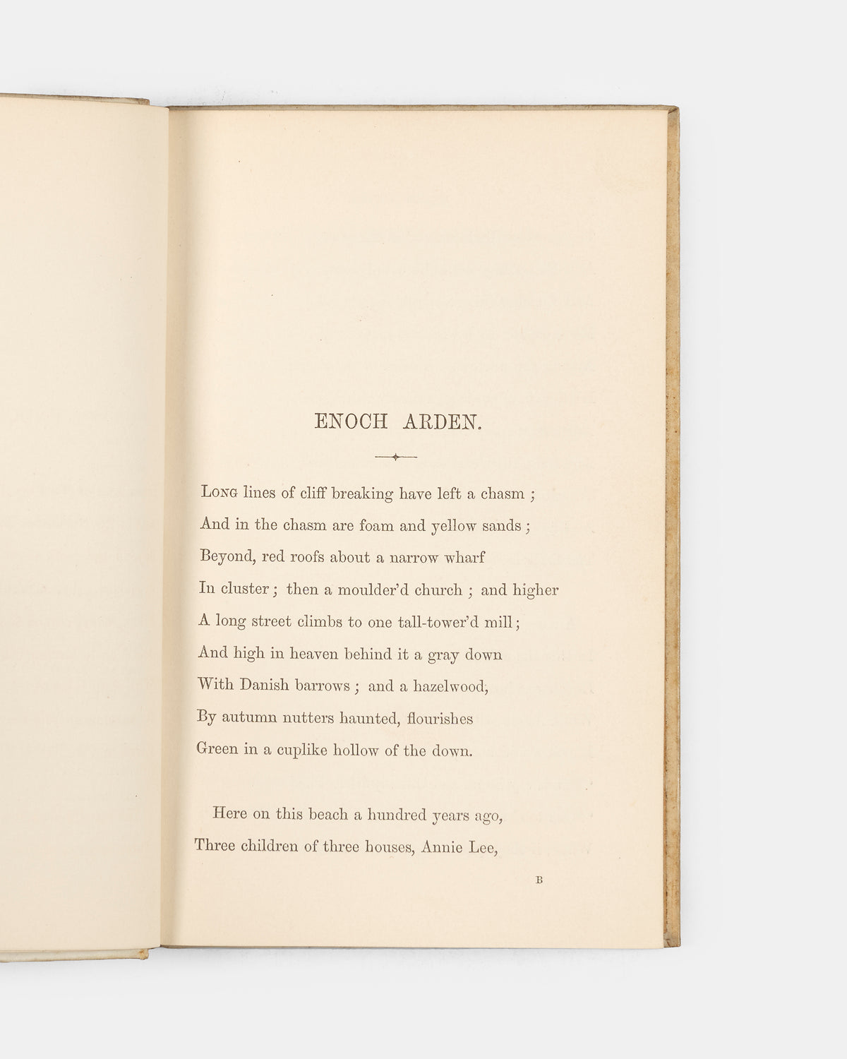A lovely copy of the first edition of Alfred Tennyson's Enoch Arden beautifully bound in gilt-panelled vellum.