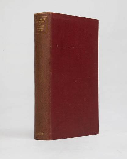 the memoir of Charles Berry's 1935 vineyard tour of France, containing a pull-out map of the regions at the rear. 