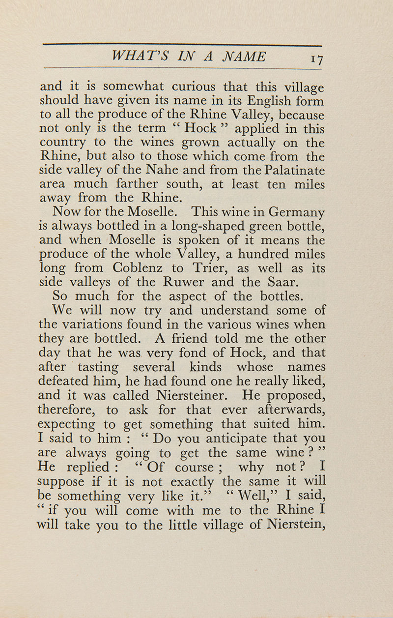 A first edition of Rudd's<em> Hocks and Moselles</em> which made up part of<em> Constable's Wine Library</em>. 