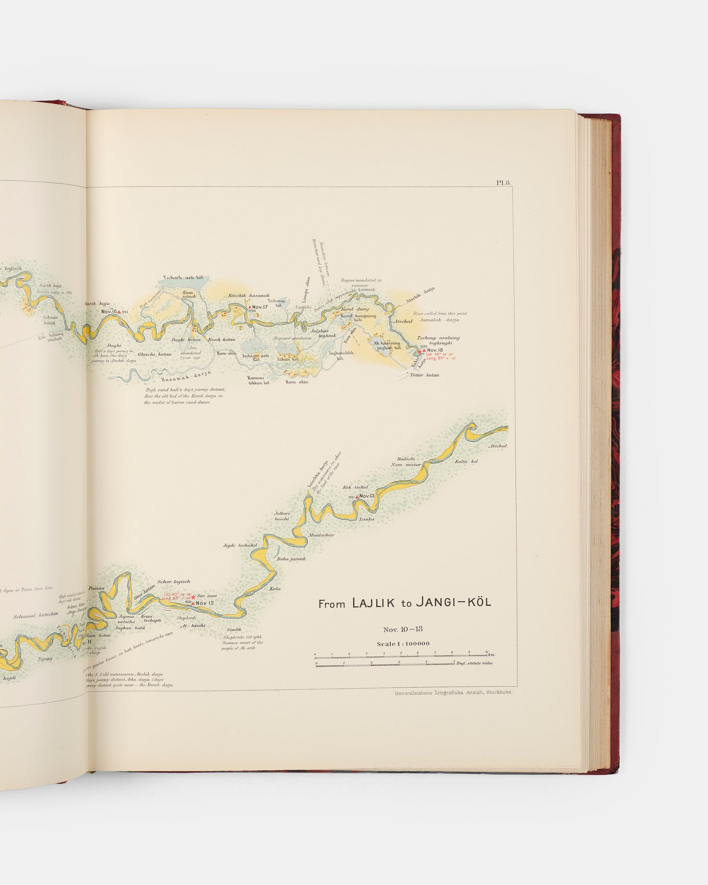 First edition of Sven Hedin's Scientific Results of a Journey in Central Asia 1899-1902, the presentation copy to the Foreign Minister of Sweden Alfred Lagerheim (1843-1924) inscribed to him by Sven Hedin.