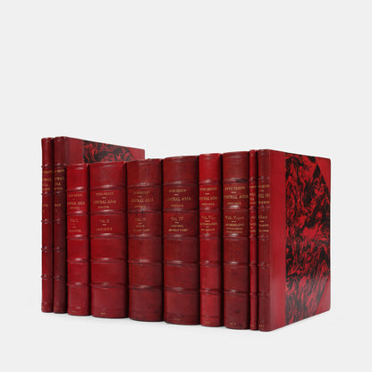 First edition of Sven Hedin's Scientific Results of a Journey in Central Asia 1899-1902, the presentation copy to the Foreign Minister of Sweden Alfred Lagerheim (1843-1924) inscribed to him by Sven Hedin.