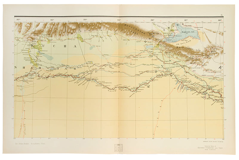 An excellent set of the first edition of Sven Hedin's Southern Tibet, masterwork, on his third and most ambitious expedition. He was the first European to reach the holy Mount Kailash and Lake Manasarovar.