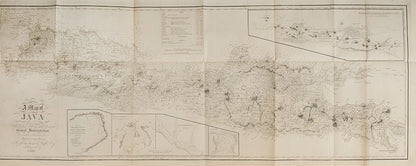 Second edition of The History of Java by Thomas Stamfoird Raffles, with the third of the atlas, an exceptionally bright copy with the additional plates added for the second edition.