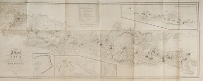 Second edition of The History of Java by Thomas Stamfoird Raffles, with the third of the atlas, an exceptionally bright copy with the additional plates added for the second edition.