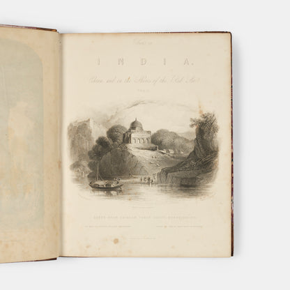 First edition of Views in India by Emma Roberts and Robert Elliott, a handsome copy of this work illustrating India, China, and the Read Sea including depictions of Agra, Delhi, the Ellora Caves, Macao, and Tiger Island.